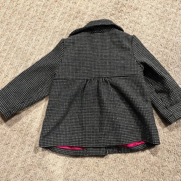 Circo 2T B&W Polka Dot Girls Coat - Picture 2 of 4